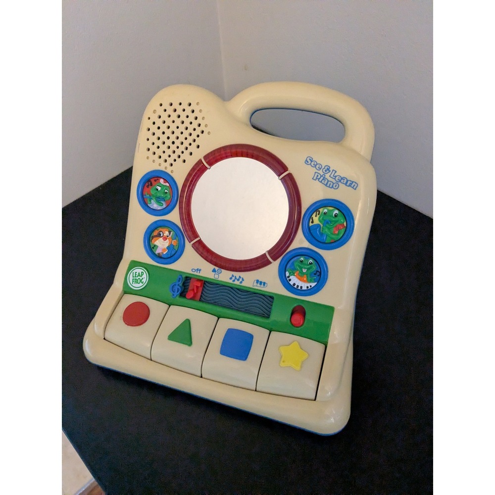 LeapFrog See & Learn Piano Baby Musical Toy Lights Shapes Mirror 2001 Vintage